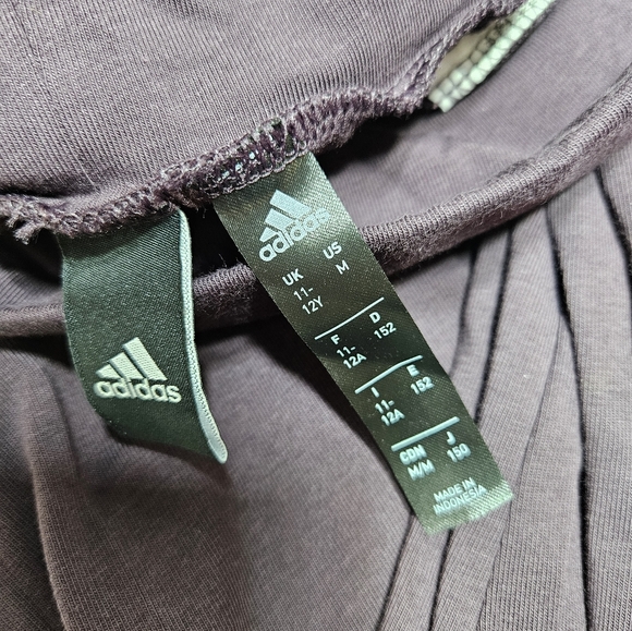 Adidas Girls Loungewear Essentials 3-Stripes Leggings Pants Size Medium - Picture 3 of 3